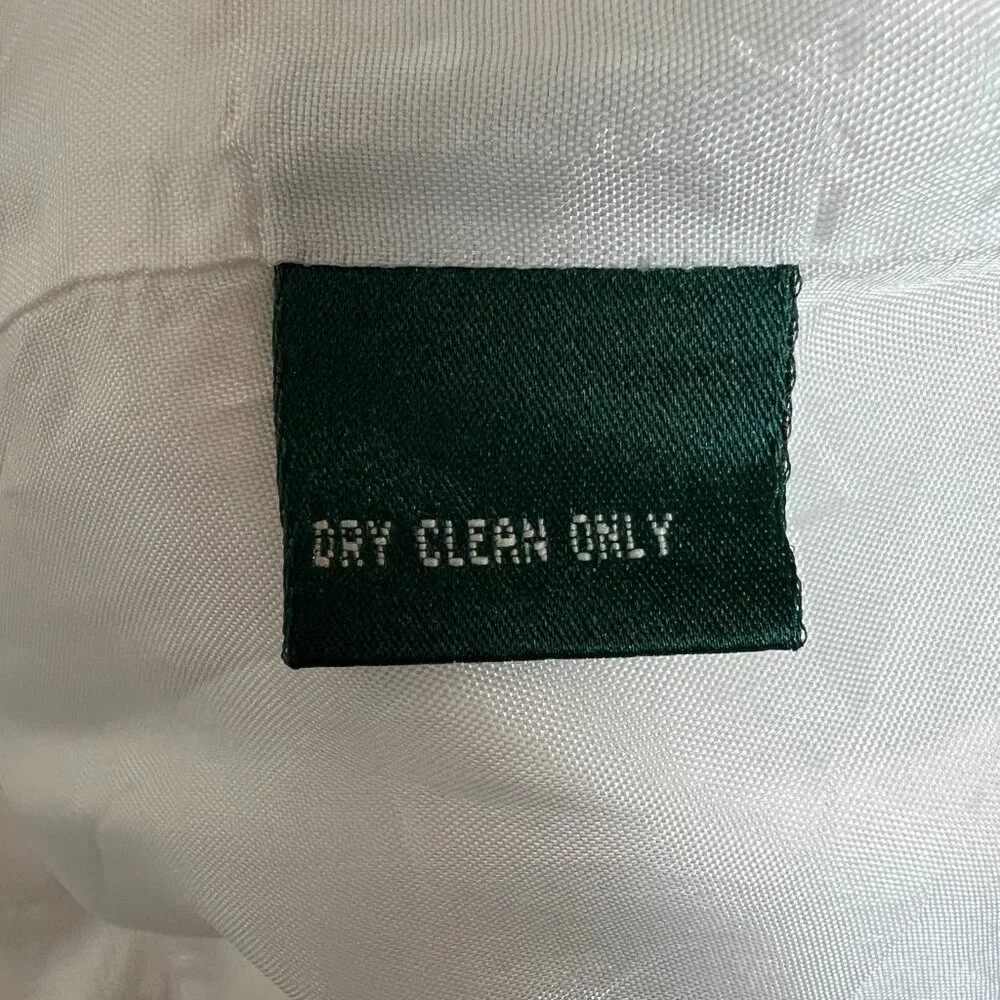 Lauren Ralph Lauren Trousers Pants Womens‎ 14 Ivory 100% Linen Wide Leg Lined